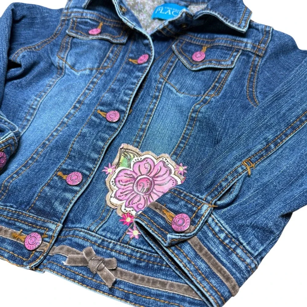 Y2K The Childrens Place Girls‎ Denim Jacket Size 4T